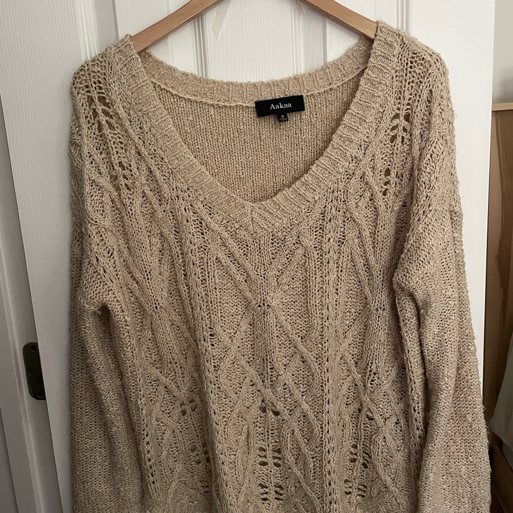 Neutral Beachy Sweater